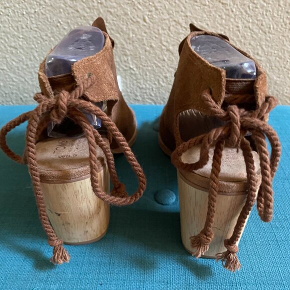 Toms Brown Suede Ankle Bootie - Picture 3 of 5